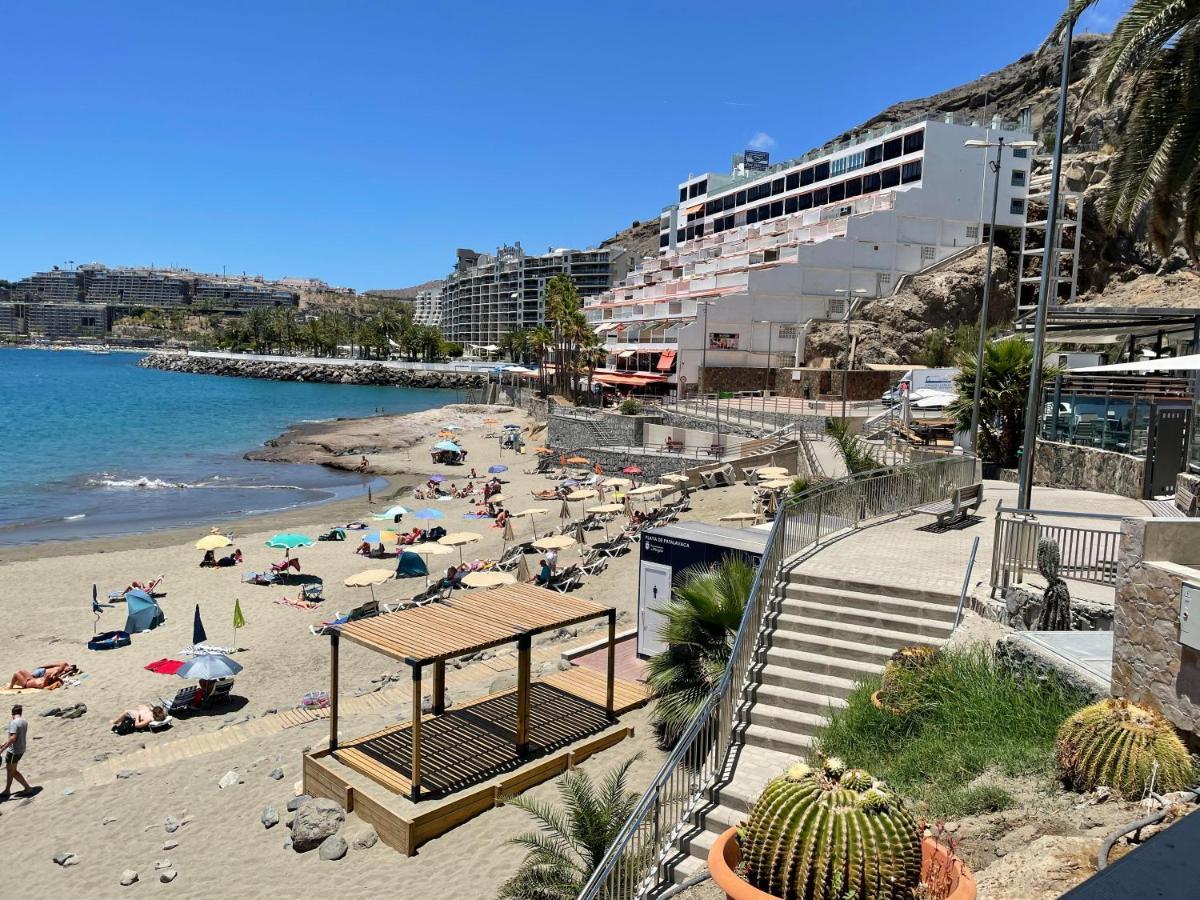 Studio In Top Lage Direkt Am Strand Arguineguin Esterno foto